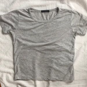 Brandy Melville Tops - brandy melville grey tee Brandy Melville Tops - brandy melville grey tee